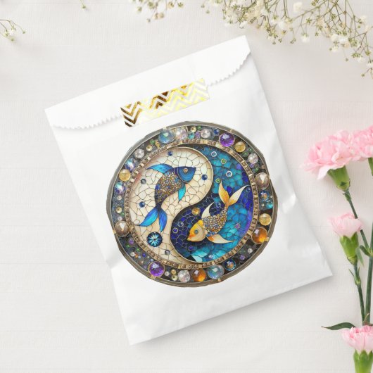 Zodiac - Vissen Vissen Yin en Yang Bedankzakje (Gezegeld)