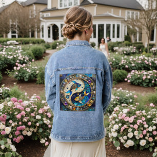 Zodiac - Vissen Vissen Yin en Yang Denim Jacket