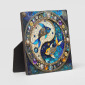 Zodiac - Vissen Vissen Yin en Yang Fotoplaat (Voorkant)