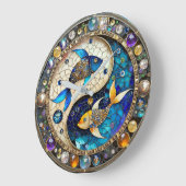 Zodiac - Vissen Vissen Yin en Yang Grote Klok (Hoek)