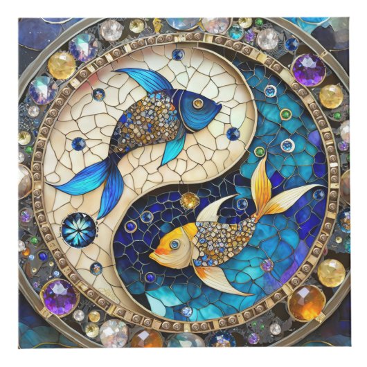 Zodiac - Vissen Vissen Yin en Yang Kubus (Rechts)