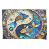 Zodiac - Vissen Vissen Yin en Yang Kussensloop (Voorkant)