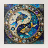 Zodiac - Vissen Vissen Yin en Yang Legpuzzel (Verticaal)