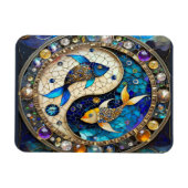 Zodiac - Vissen Vissen Yin en Yang Magneet (Horizontaal)