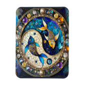 Zodiac - Vissen Vissen Yin en Yang Magneet (Verticaal)