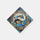 Zodiac - Vissen Vissen Yin en Yang Servet (Hoek)
