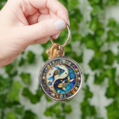 Zodiac - Vissen Vissen Yin en Yang Sleutelhanger (Hand)