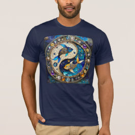Zodiac - Vissen Vissen Yin en Yang T-shirt