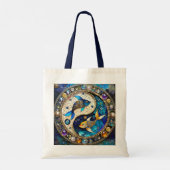 Zodiac - Vissen Vissen Yin en Yang Tote Bag (Achterkant)