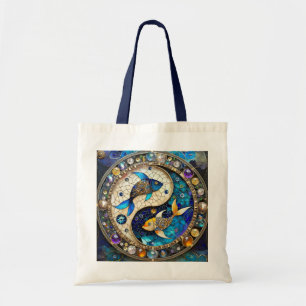 Zodiac - Vissen Vissen Yin en Yang Tote Bag
