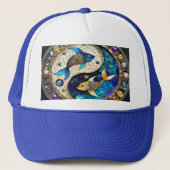 Zodiac - Vissen Vissen Yin en Yang Trucker Pet (Voorkant)