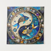 Zodiac - Vissen Vissen Yin en Yang Wandkleed (Voorkant)