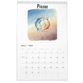 Zodiac Watercolor Art Astrological  Kalender (Mar 2026)