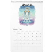 Zodiac Watercolor Art Astrological  Kalender (Feb 2026)