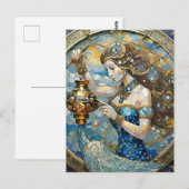 Zodiac - Waterman De Waterdrager Briefkaart (Voorkant / Achterkant)