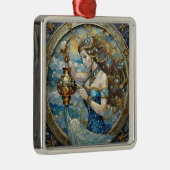 Zodiac - Waterman De Waterdrager Metalen Ornament (Rechts)