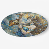 Zodiac - Waterman De Waterdrager Papieren Bordje (Gekanteld)