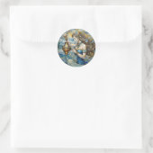 Zodiac - Waterman De Waterdrager Ronde Sticker (Tas)