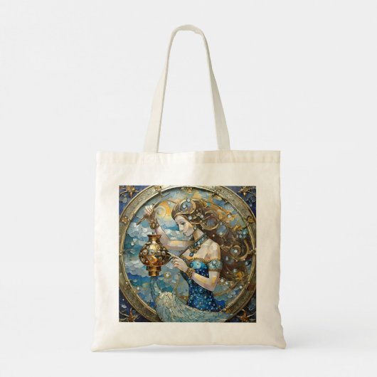 Zodiac - Waterman De Waterdrager Tote Bag (Achterkant)