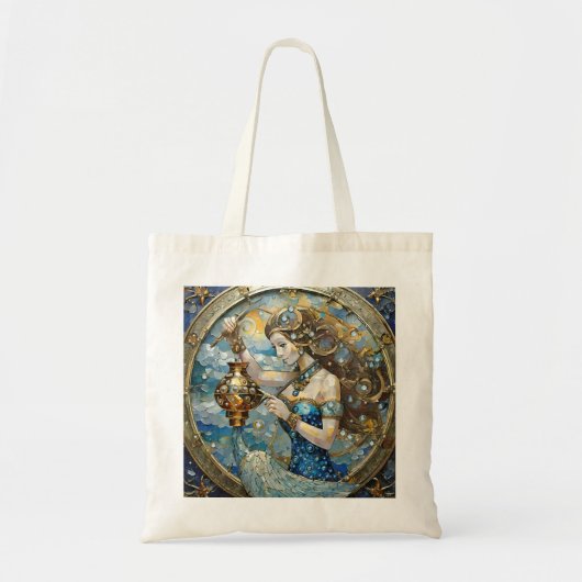 Zodiac - Waterman De Waterdrager Tote Bag (Voorkant)