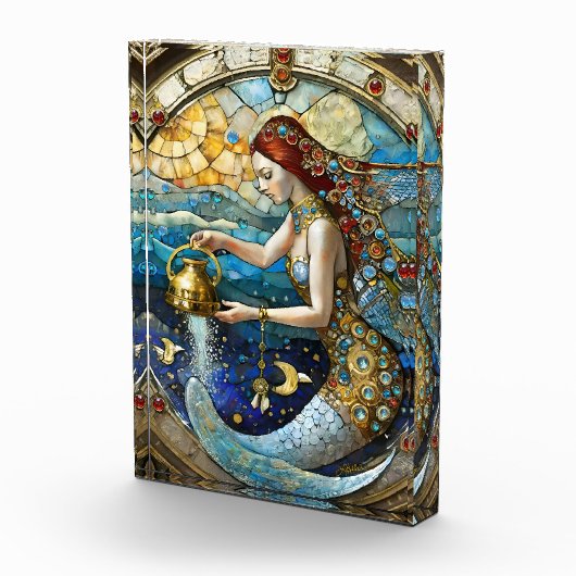 Zodiac - Waterman De Waterdrager Zeemeermin Fotoblokken (Rechts)