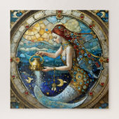Zodiac - Waterman De Waterdrager Zeemeermin Legpuzzel (Verticaal)