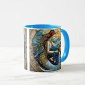 Zodiac - Waterman De Waterdrager Zeemeermin Mok (Voorkant rechts)