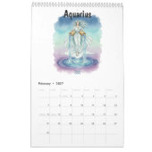 Zodiac Waterverf Kunst Astrologisch  Kalender (Feb 2027)