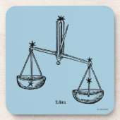 Zodiac: Weegblad 1482 Drankjes Onderzetter (Voorkant)