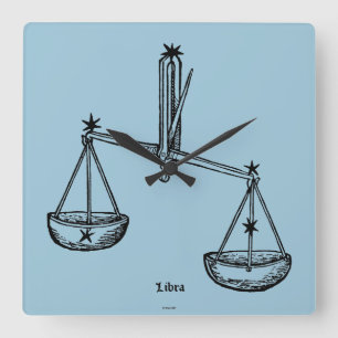 Zodiac: Weegblad 1482 Vierkante Klok