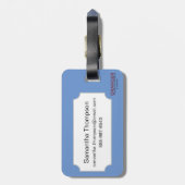 Zodiac: Weegblad in kleur Bagagelabel (Achterkant verticaal)