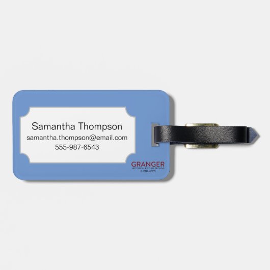 Zodiac: Weegblad in kleur Bagagelabel (Achterkant horizontaal)