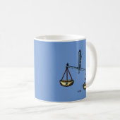 Zodiac: Weegblad in kleur Koffiemok (Voorkant rechts)