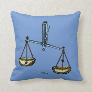 Zodiac: Weegblad in kleur Kussen