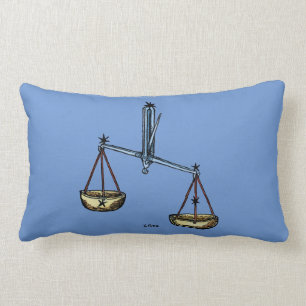 Zodiac: Weegblad in kleur Kussen