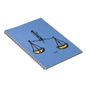 Zodiac: Weegblad in kleur Notitieboek (Rechterzijde)