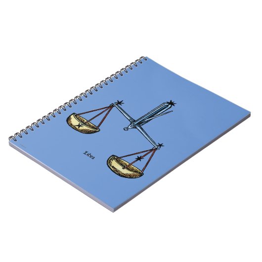 Zodiac: Weegblad in kleur Notitieboek (Linkerzijde)