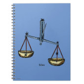 Zodiac: Weegblad in kleur Notitieboek (Voorkant)