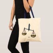 Zodiac: Weegblad in kleur Tote Bag (Voorkant (product))