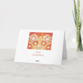 Zodiac Weegschaal 'Happy Birthday' kaart witte ran (Achterkant)