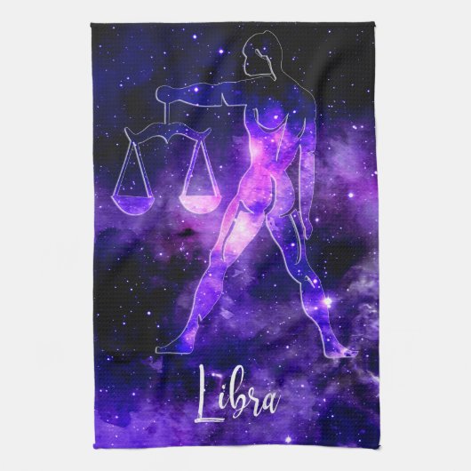 Zodiac : Weegschaal Theedoek (Verticaal)