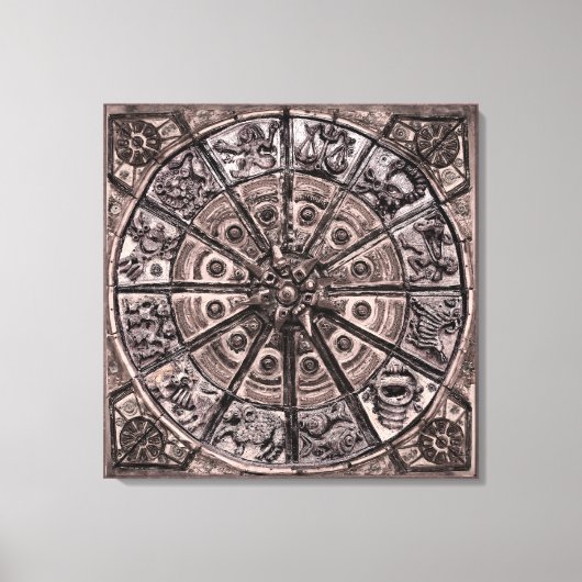 Zodiac Wheel Canvas Afdruk (Voorkant)