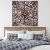 Zodiac Wheel Canvas Afdruk (Insitu (Slaapkamer))