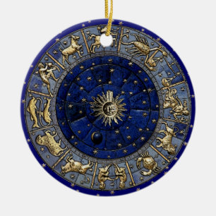 Zodiac Wheel Keramisch Ornament