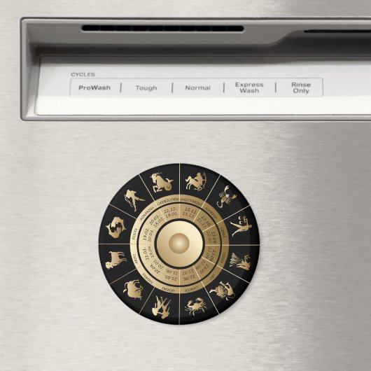 Zodiac Wheel Magneet (Insitu (Vaatwasser))