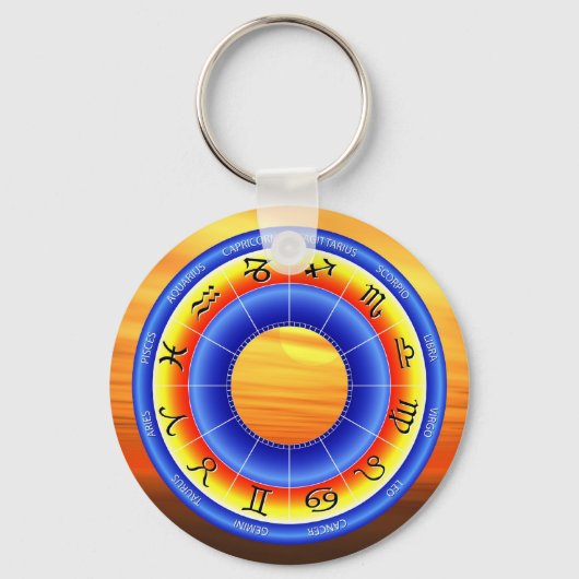 Zodiac Wheel Sleutelhanger (Voorkant)