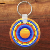 Zodiac Wheel Sleutelhanger (Voorkant)