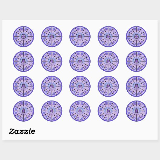Zodiac Wheel Stickers (Vel)