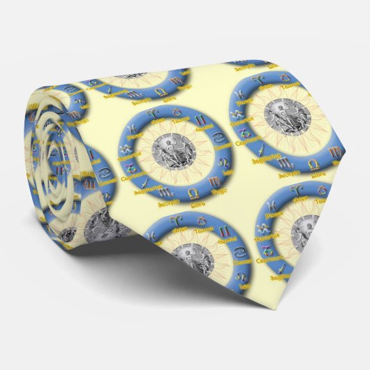Zodiac Wheel Stropdas (Opgerold)