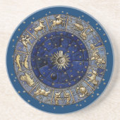 Zodiac Wheel Zandsteen Onderzetter (Voorkant)